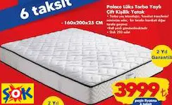 PALACE LÜKS TORBA YAYLI ÇİFT KİŞİLİK YATAK